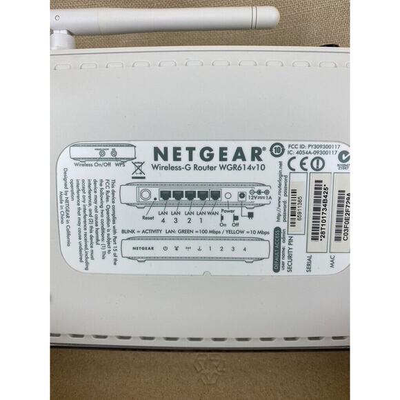 NETGEAR Wireless-G Router With Power Cord WGR614NA - Picture 4 of 4